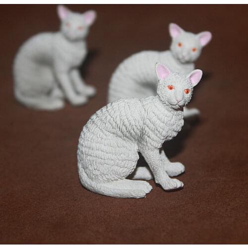 Small Animals Pets Angela Flower Cats Poultry White Goose Fairy Garden Miniature Bonsai Decor Action Figure Figurine Model Toys