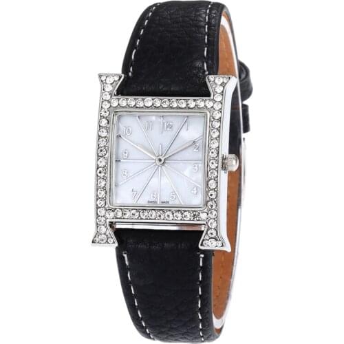 Fashion Luxury Quartz Watch for Women Stylish Ladies Square Watches Analog Leather Belt Wristwatch Female Clock Reloj Mujer