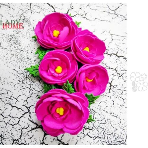 New Flower Scrapbooking Dies Metal Embossed Knife Template Stencils for DIY Paper Album Photo Cards Making Dies Cut Die 2020