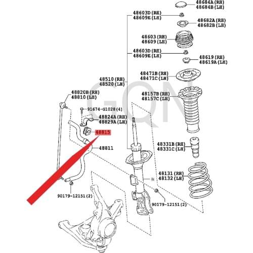 Front stabilizer bar bushing 2005-Toy ota VIT ZRA CTI SVI OSB ELT ACO ROL LAA XIO front stabilizer bar rubber sleeve