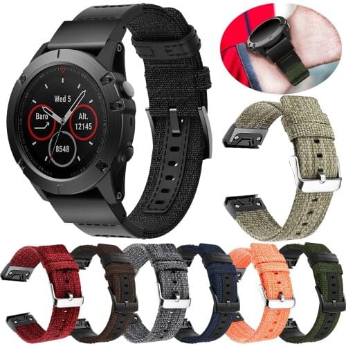 22/26mm Braided Band For Garmin Fenix 6/5/935/5X Plus/6X Pro/MK1 bracelet watch strap Smart Replacement Easy install Accessories