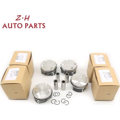 4Pcs Engine Pistons & Ring N 904 540 01 17MM For Audi A3 S3 VW Golf / Variant /4Motion Jetta Polo Touran Beetle Caddy Skoda 1.2T