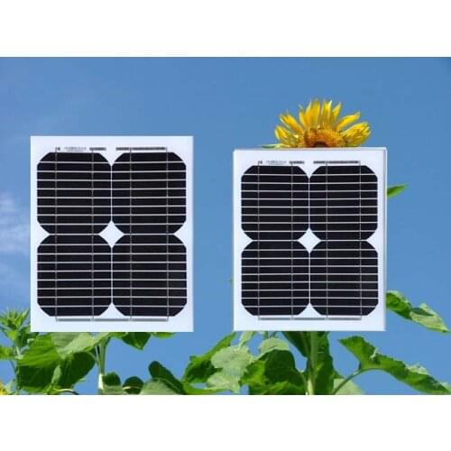 Grade A Solar Plate Portable 12v 10w 2Pcs Photovoltaic Panels 24v 20W Batterie Solaire Caravan Led Camping Car 12v Turbine