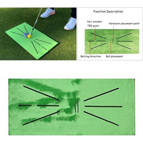 Durable Golf Mat Hitting Swing Detection Training Mat Easy to Clean 30x60cm