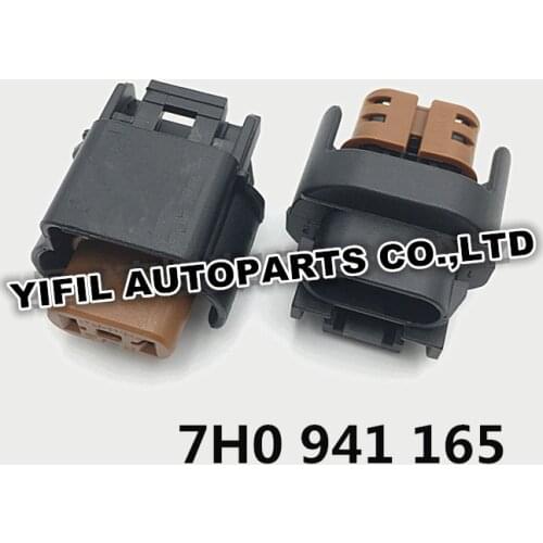 2pcs/lot 2 Pin/Way HB4 Fog Light Connector Plug For VW Skoda Santana Passat CC EOS Jetta Golf MK6 Tiguan Touareg 7H0 941 165