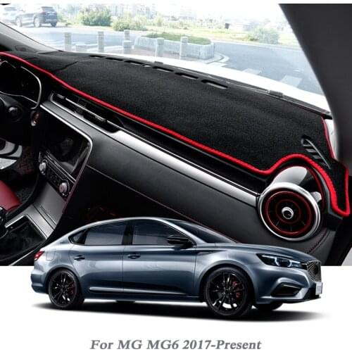 Car Styling Dashboard Avoid Light Pad Instrument Platform Cover Mat Rose For MG MG6 2017-Present LHD&RHD Internal Anti-Dust Mat