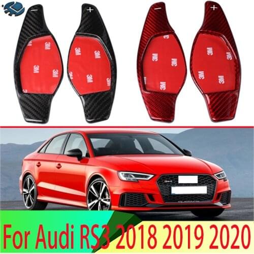 For Audi RS3 2018 2019 2020 Carbon Fiber Steering Wheel Shift Paddle Extension