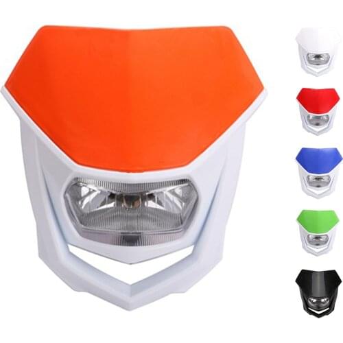 Universal 12V Headlight Fairing Motocross Enduro Dirt Bike Headlamp Lamp Light Super Bright Motorcycle Headlamp Light