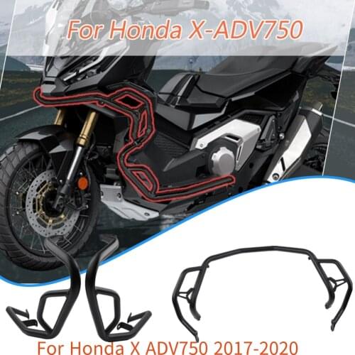 Motorcycle Upper Lower Crash Bar Engine Guard Bumper Frame Protector for Honda X-ADV X ADV 750 2017 2018 2019 2020 Full Set