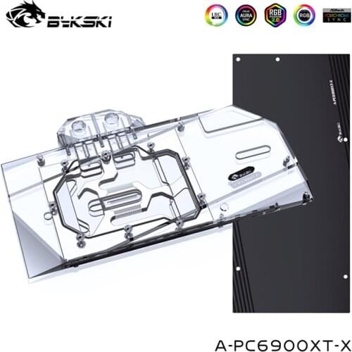 Bykski GPU Water Block For PowerColor Radeon RX 6900,6800 XT Red Devil Graphics Card,Full Cover With Back Plate A-PC6900XT-X