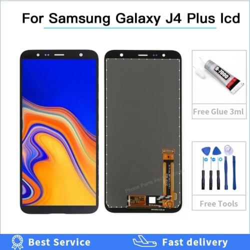 High quality 6.0'' LCD For Samsung Galaxy J4+ 2018 Display Touch Screen Digitizer Repair Parts For J4 Plus J415 J415F J410 LCD