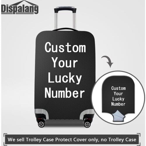 Dispalang Personalized Customized Design Luggage Protective Covers For 18-32 Inch Trolley Suitcase Women Men Rain Dust Bags Case