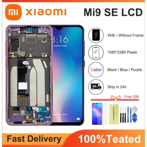 For Xiaomi MI 9 SE Mi9 Se LCD Display Screen With Frame+Touch Screen Digitizer Replacement For MI 9Se Display