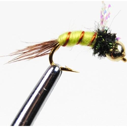 10pcs Beadhead Emerger Nymph flies Fly Fishing Baits Buzzers Trout Lures Dry Fly Fishing Trout Flies