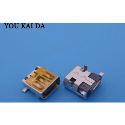 100pcs/lot Mini 10 Pin USB Female Connector v3 port charging power socket plug for Philips and other mobiles