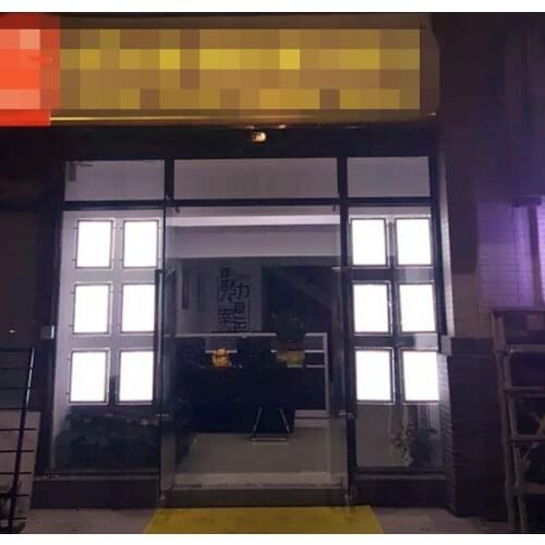 12PCS Cable Wire Hanging Display Kits A3 Portrait Two Sides Led Light Box Real Estate LED Window Display Acrylic Sign