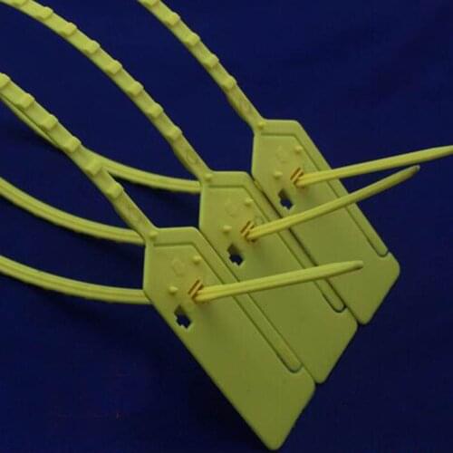 20pcs disposable plastic seal rip by hand 415mm long cable tie for bank anti theft