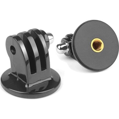 Tripod Adapter Mount for Gopro Hero 7 8 6 5 Session SJCAM Yi Lite 4K 4K+ Adapter Mount With 1/4 Inch Hole Camera Accessory