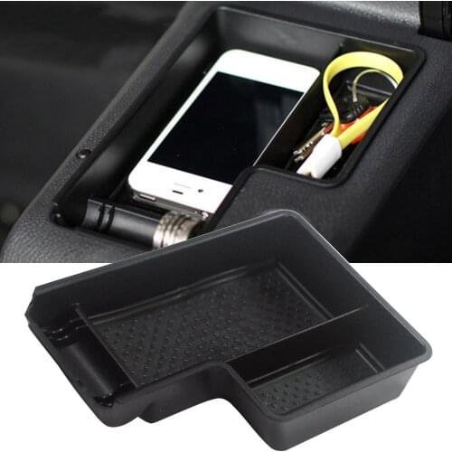 Car Organizer Central Armrest Storage Box Container Holder Tray Accessories for Golf 6 MK6 R20 GTI SCIROCCO Jetta MK5