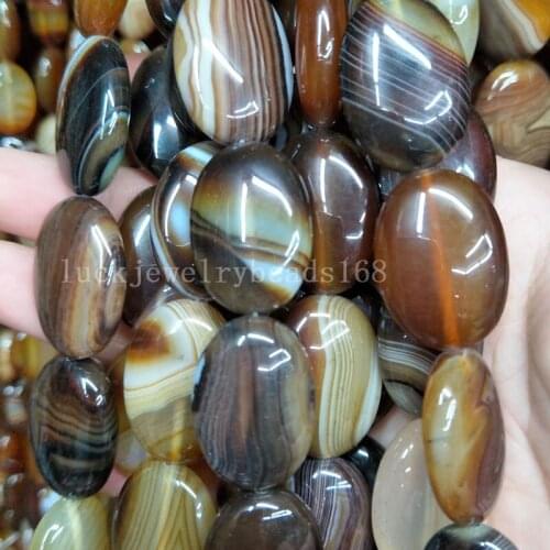 Free shipping Women Fashion Jewelry 13x18mm Onyx Carnelian Oval Women Men Spacers Art Loose Beads 15.5" FG7890