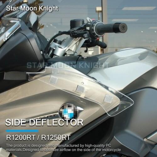 Motorcycle Windshield Side Deflector Wind Deflector Upper Deflectors Knee pads Fit For BMW R1200RT R1250RT R 1250 RT 2014 - 2021