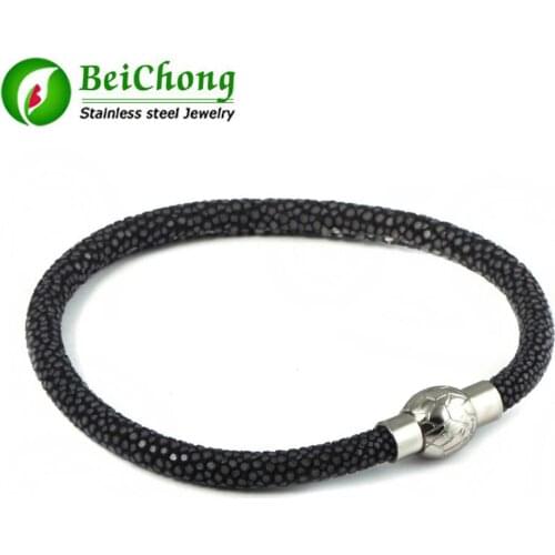 10 pieces/lot) Black/ Blue/Red High End Watch Accessories Luxury Thailand Leather Stingray Bracelet For Genuine Leather Strap