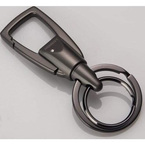 Double loops waist hanging keychain key ring pants buckle high quality key chain key holder sleutelhanger chaveiro llaveros