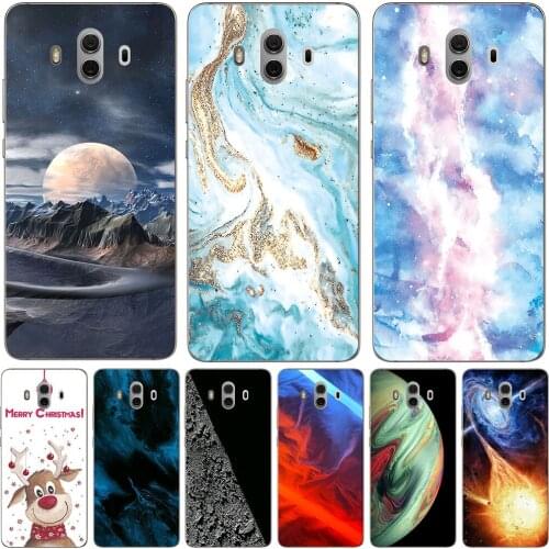 Phone Bags & Cases For Huawei Mate 10 Mate 10 Lite Mate 10 Pro Case Cover fashion marble Inkjet Painted Shell Bag