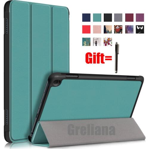 Case For Amazon Fire HD 8 2020 Smart Cover Funda Ultra Slim Magnetic Folding Skin Stand Shell for Fire HD 8 Plus 2020 Case+Pen