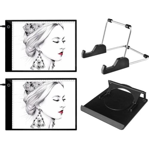 A3 Digital Graphics Copy Board A4 Stepless Dimming 3 Level LED Drawing Tablet USB Light Painting Writing Art Tracing Pad