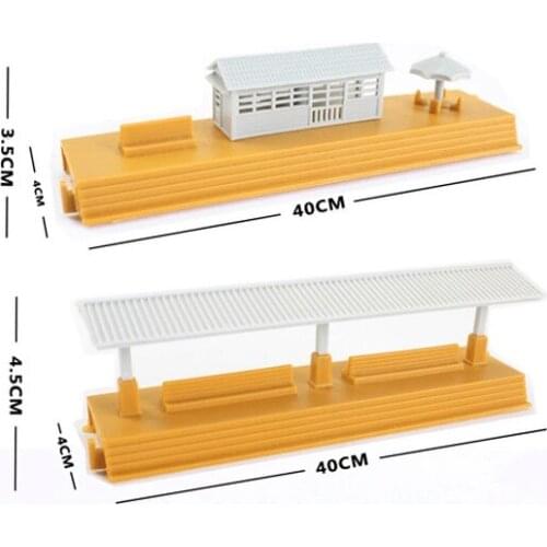 D504 Waiting room and bus shelter Suitable for electric rail car the train toy general track scene parts Childrens toys