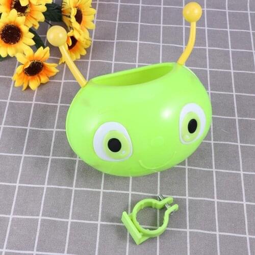 Children Scooter Basket Worm Pattern Scooter Front Handlebar Carrier Rack (Green)