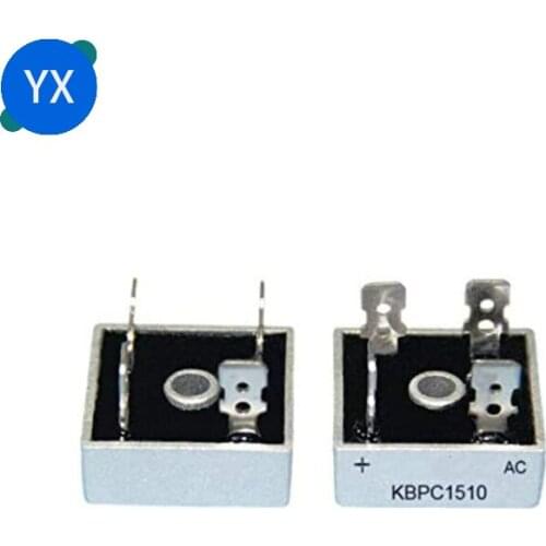 KBPC1510 15A 1000V DIP Diode Bridge Rectifier Single-phase Rectifier Bridge Accessories for CNC Machinery