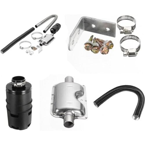 For Air Diesel Heater 24mm Exhaust Silencer Muffler 25mm Air Filter 60cm Pipe Car Exhaust Tip Systems Pipe Fittings