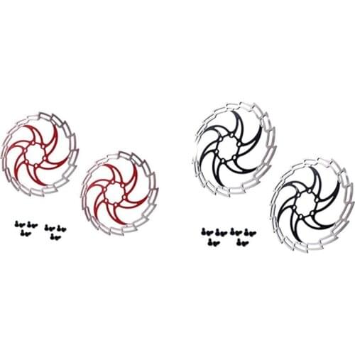 JEDERLO 2 Pcs 180mm Brake Disc for Mountain Bike Floating Disc Brake Rotor 12 Bolts,MTB Hydraulic Disc Brake