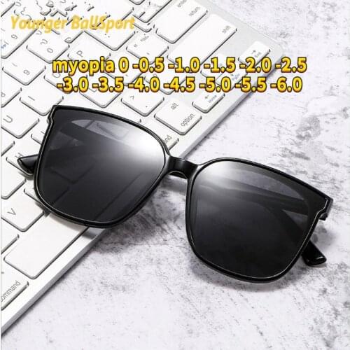 2021 Hot New Oval Polarized Men Sunglasses with Degree Car Driving Finished Nearsighted Eyeglasses fishing Myopia -0.5 To -6.0