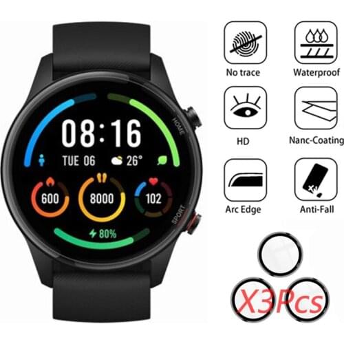 9D Full Edge Protective Soft Glass Film For RedMi Watch Smartwatch Hydrogel Protective Film For XiaoMi Mi Watch 2019 Color Lite