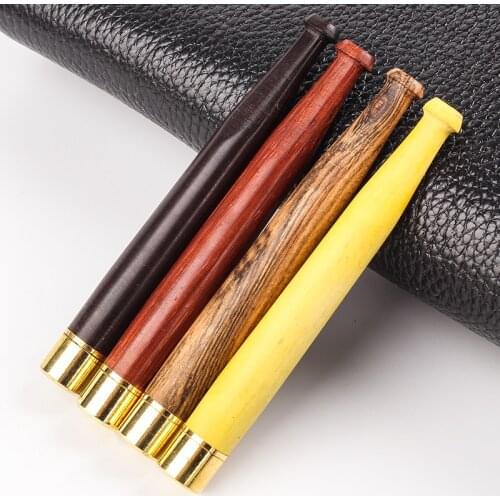 New 1pcs 2use 5.1mm and 8mm Cigarettes Exclusive Cigarette Holder Fits Womens Slim Cigarette Wood Handmade Cigarette Filters