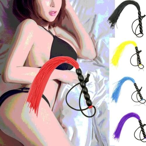 NEW Silicone Sex Whip Toys Flogger Cat Nine Tail Adult Alternative Handle Hot Role Play Party Costume Dress ups Party Night Prop