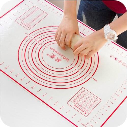 30X40CM Silicone Baking Mat Pastry Rolling Kneading Pad Kitchen Crepes Pizza Dough Non-stick Pan Pastry Mat