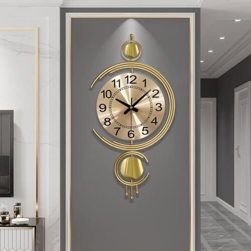 Wall clock modern design Living room decoration Creative 3D wall clock modern home decor Fashion Simple Metal wall digital clock