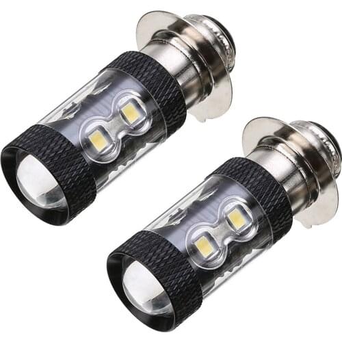 2pcs Motorcycle LED Headlights H6/H6M/P15D 50W Headlamp With High Lumen 8000K Motorbikes Accessories