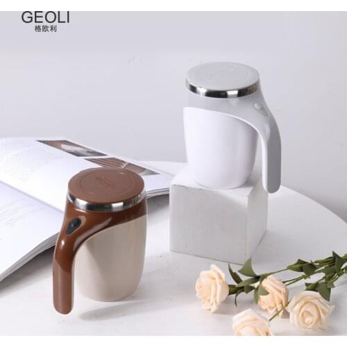 Vacuum Automatic Stainless Steel Mixing Cup Heat Insulation Anti Scald Anti Fall Magnetic Stirring Cup Battery
