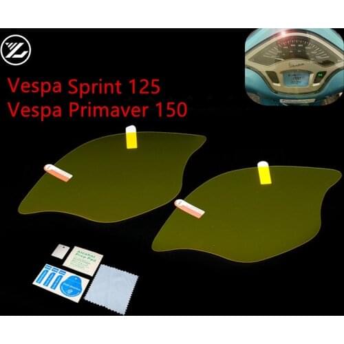 Moto Cluster Scratch Protection Film Instrument Dashboard Cover Guard TPU Blu-ray for Vespa Primaver 150 Vespa Primaver