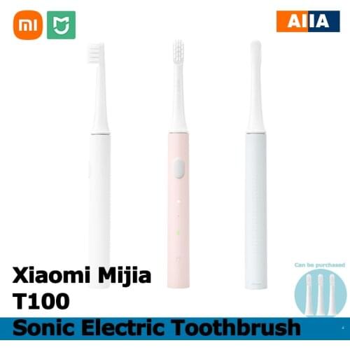 Xiaomi Mijia Sonic Electric Toothbrush T100 High Frequency Vibration Two Mode Dense Soft Hair Long Endurance Ipx7 Waterproof
