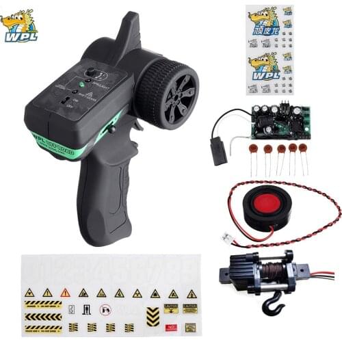 WPL Remote Control Sound System V3 Transmitter with Winch Upgrade DIY Receiver Board Horn Accessories Replacement For WPL Truck