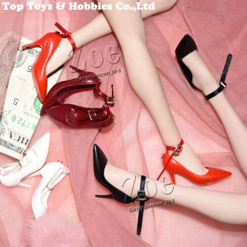 1/6 Scale Female High heels With Buckle Shoes Model For 30cm PH UD JO ND 12-inch Action Figure Body