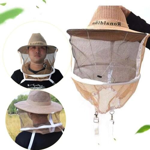 1PCS face cover mosquit veil protection anti insect hat veiled hunting mosquito gardening hat hats bee tools suppliers