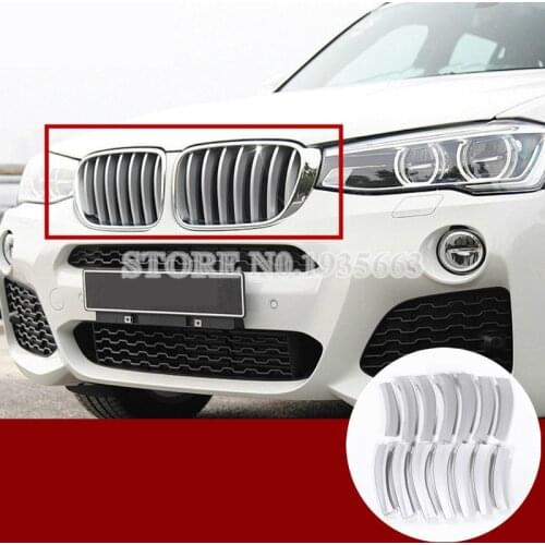 For BMW X3 F25 ABS Front Grille Grid Molding Trim Cover 2011-2017 14pcs Car Accessories Interior Car Decor Car Trim