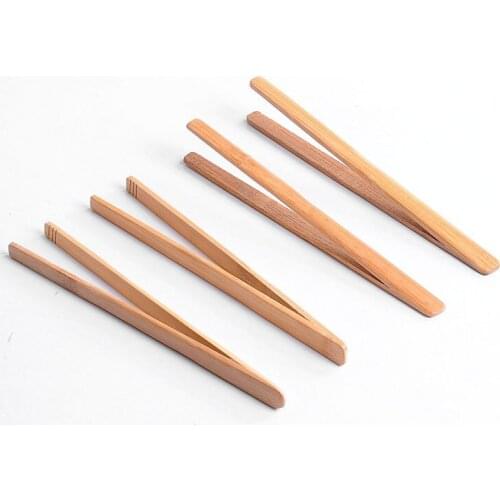 4pcs Multifunctional Bamboo Tea Clip Tongs Tweezer Bacon Kitchen Salad Food Toast,tea tool Ceremony